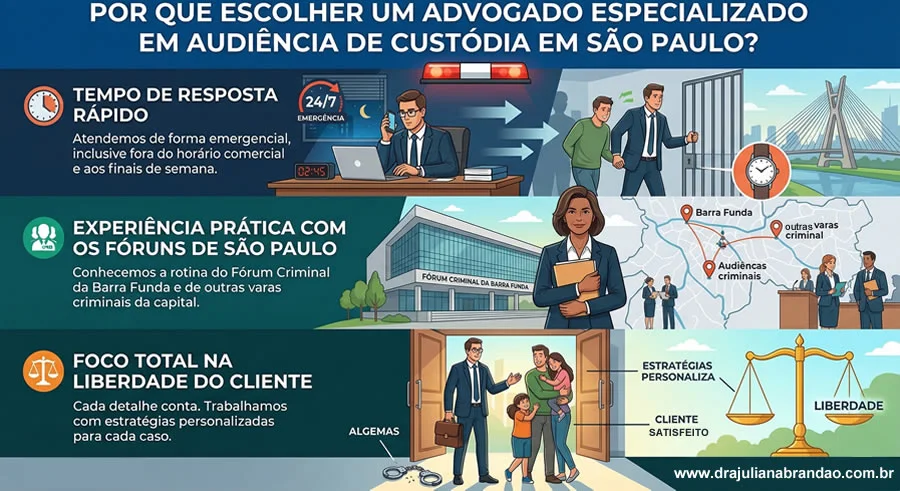 Por que escolher um advogado especializado em Audiência de Custódia em São Paulo?